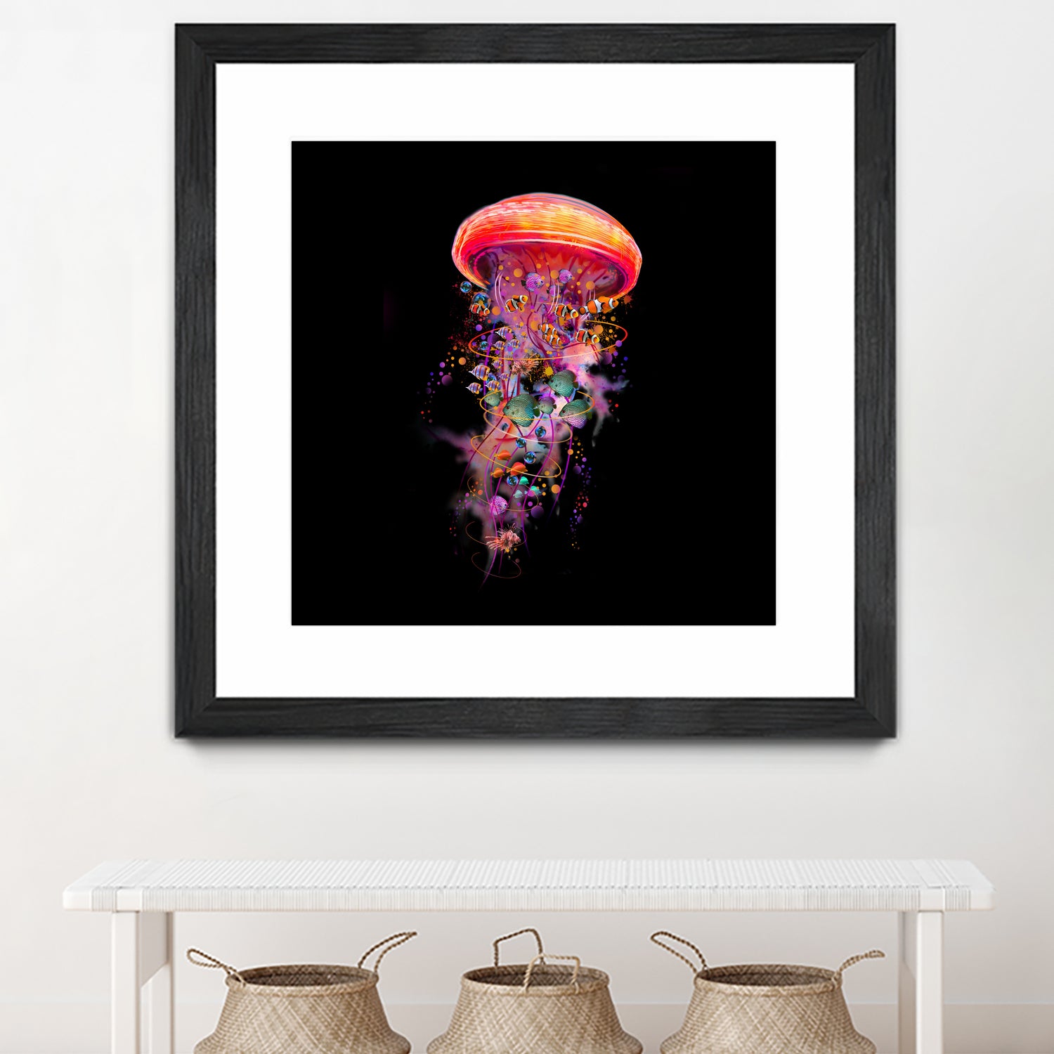 Jellyfish World by David Loblaw on GIANT ART - blue photo illustration