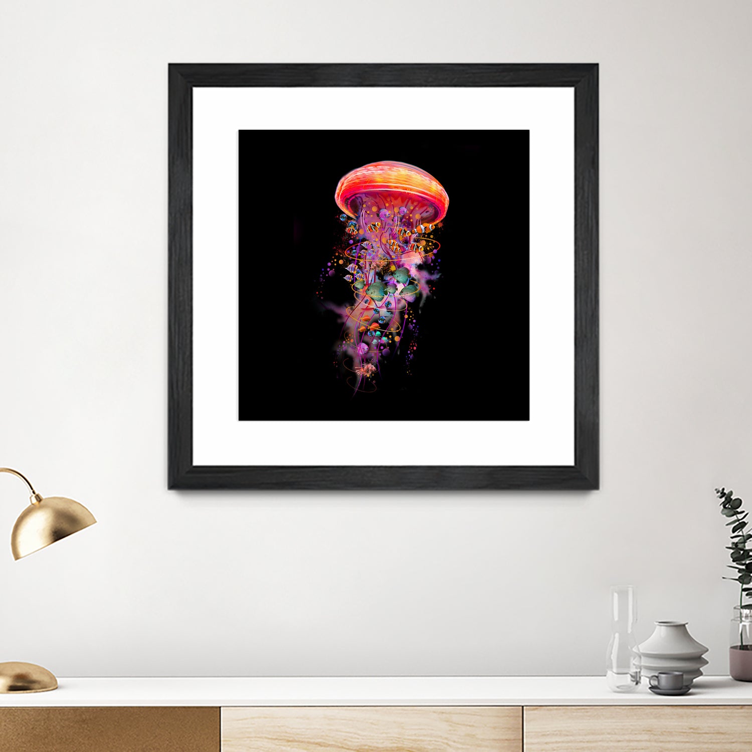 Jellyfish World by David Loblaw on GIANT ART - blue photo illustration