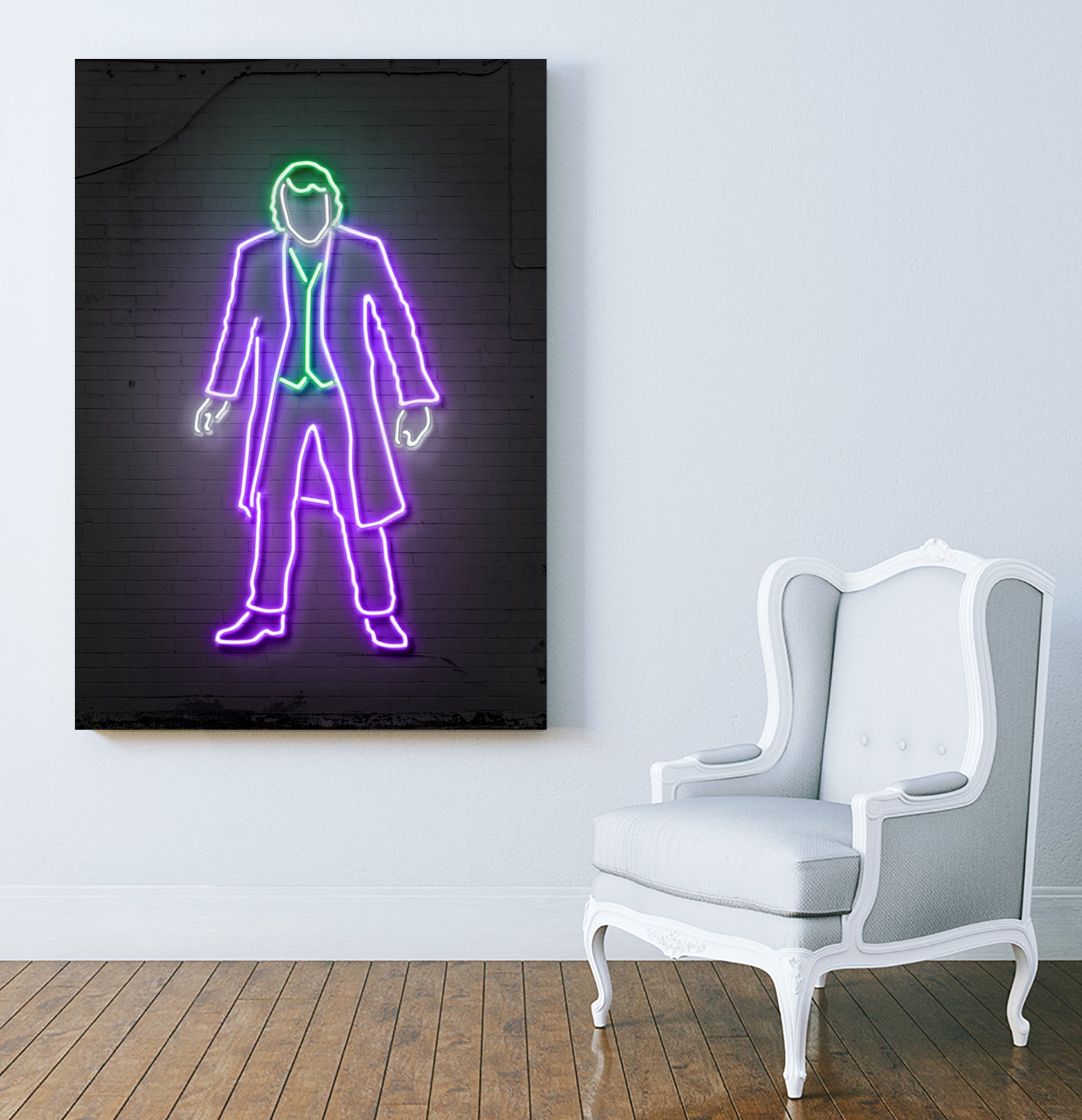 Joker neon by Octavian Mielu on GIANT ART
