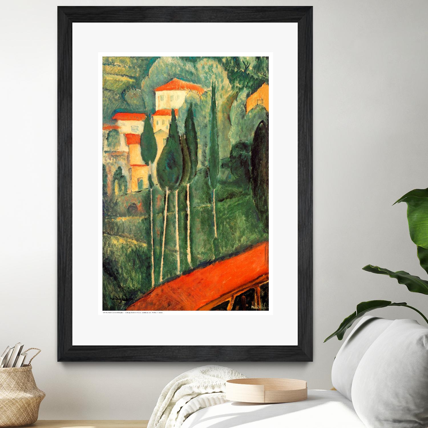 Landscape Southern France by Amedeo Modigliani on GIANT ART - green master