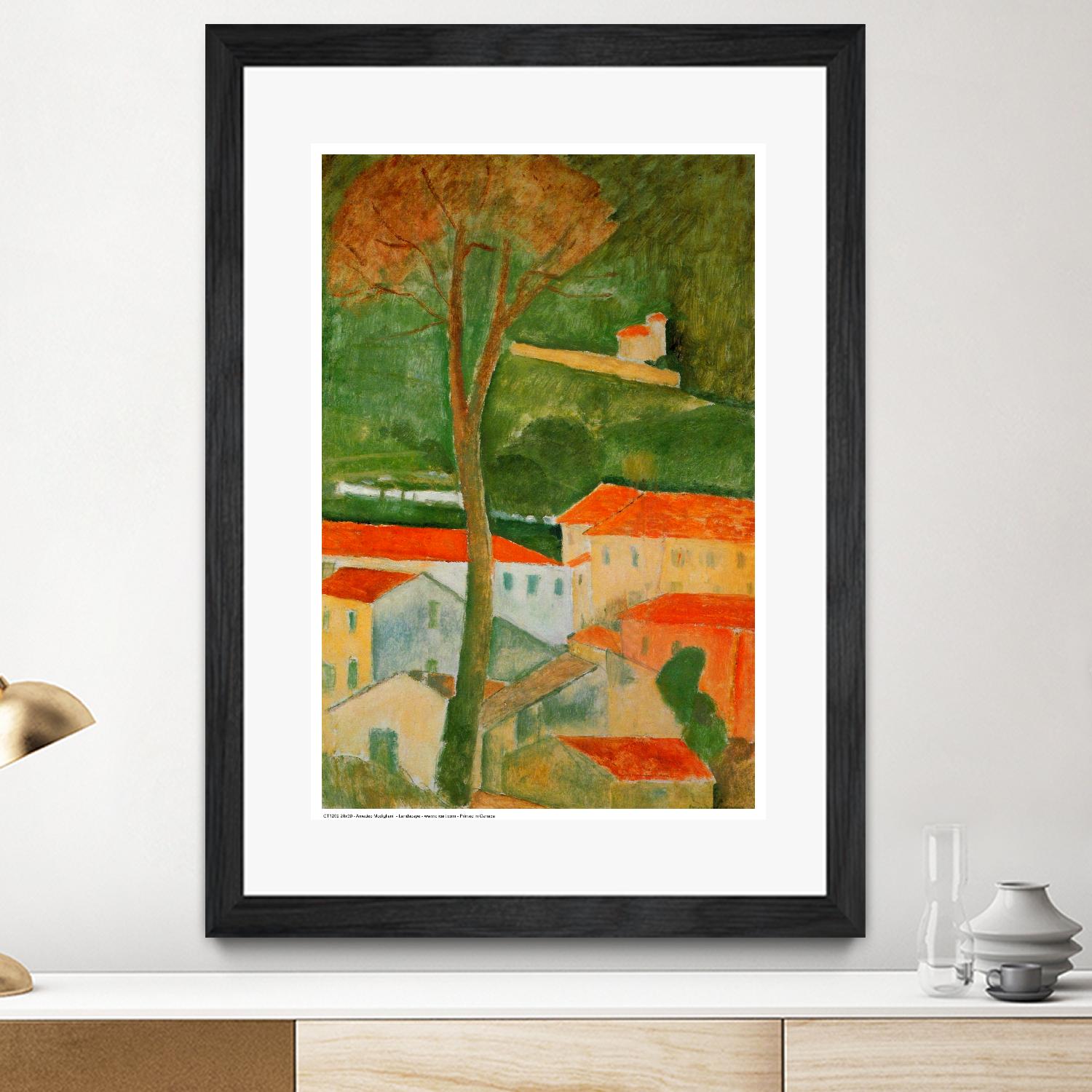 Landscape by Amedeo Modigliani on GIANT ART - green master