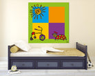 Tricycle by Yaro on GIANT ART - orange art for kids