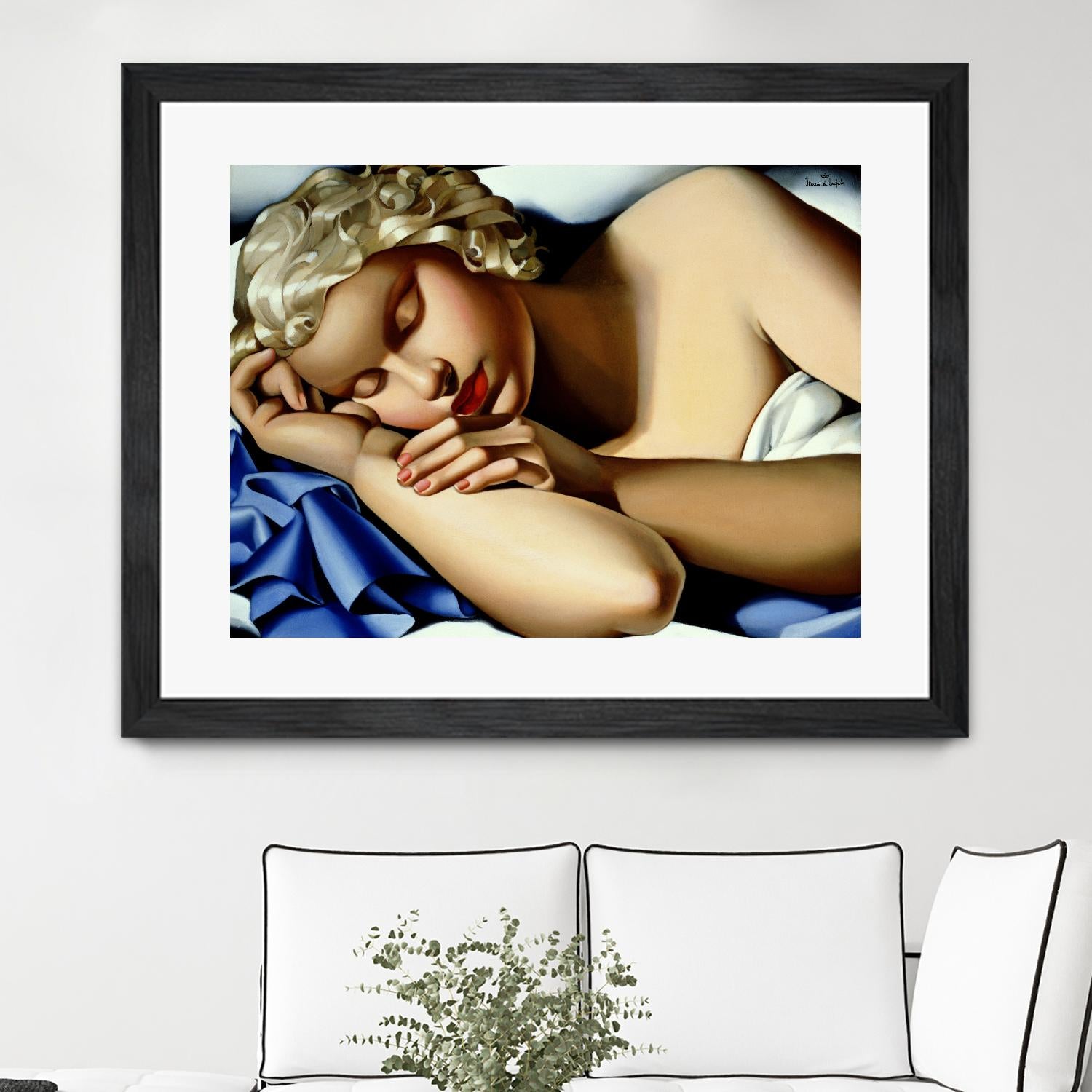 The Sleeping Girl I by Tamara de Lempicka on GIANT ART - blue master