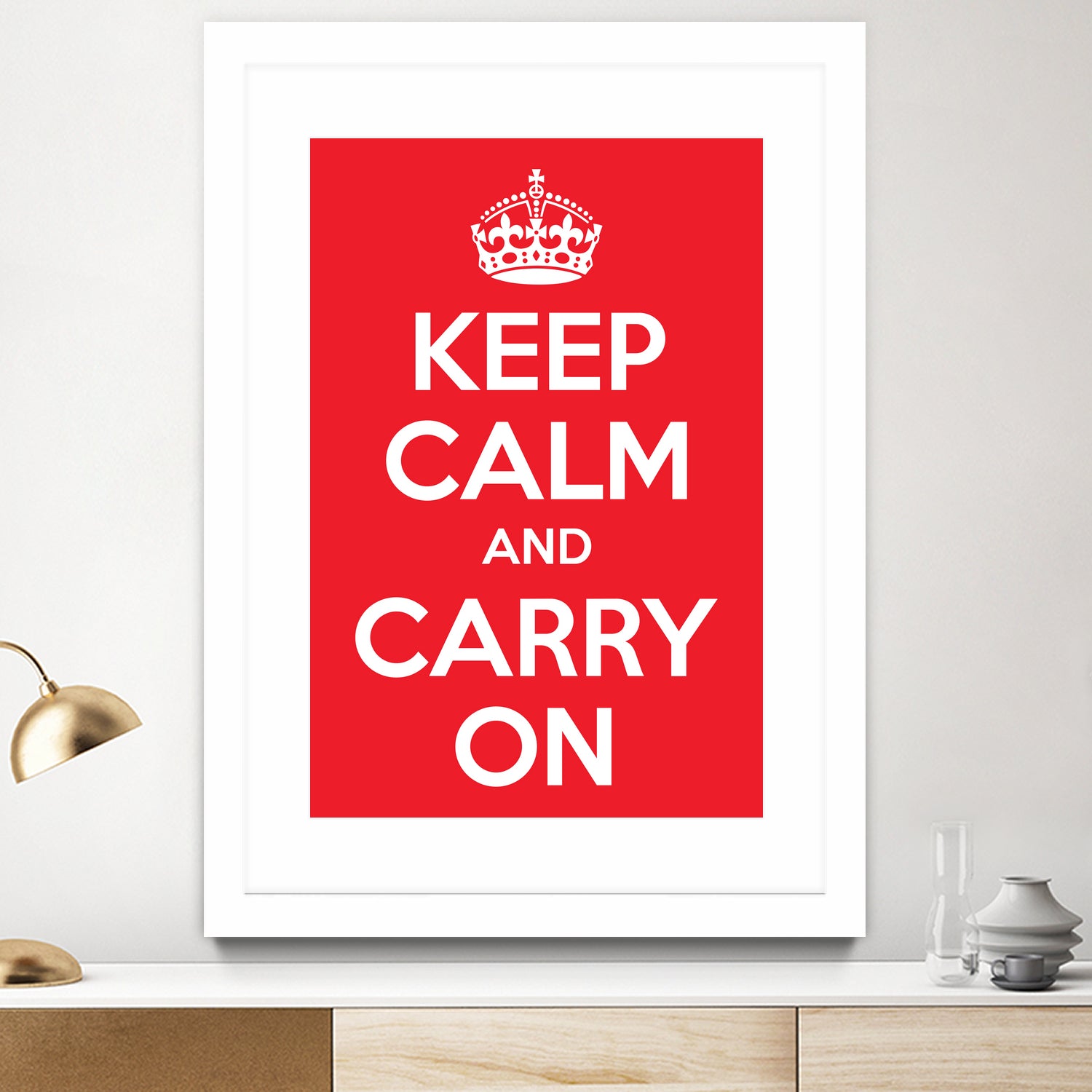 Keep Calm and Carry On by M Studio on GIANT ART - motivation