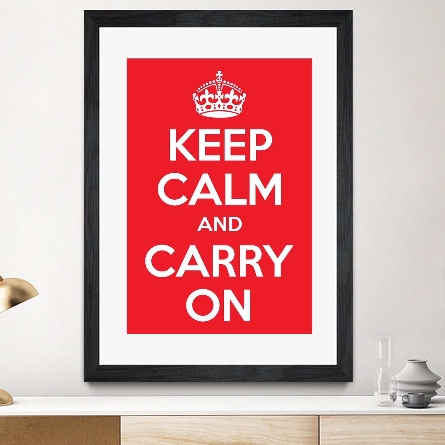 Keep Calm and Carry On by M Studio on GIANT ART - motivation