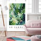 Le jardin by M Studio on GIANT ART - pink flowers