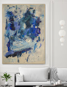 Breathe in the Ocean by Janet London on GIANT ART - blue abstract