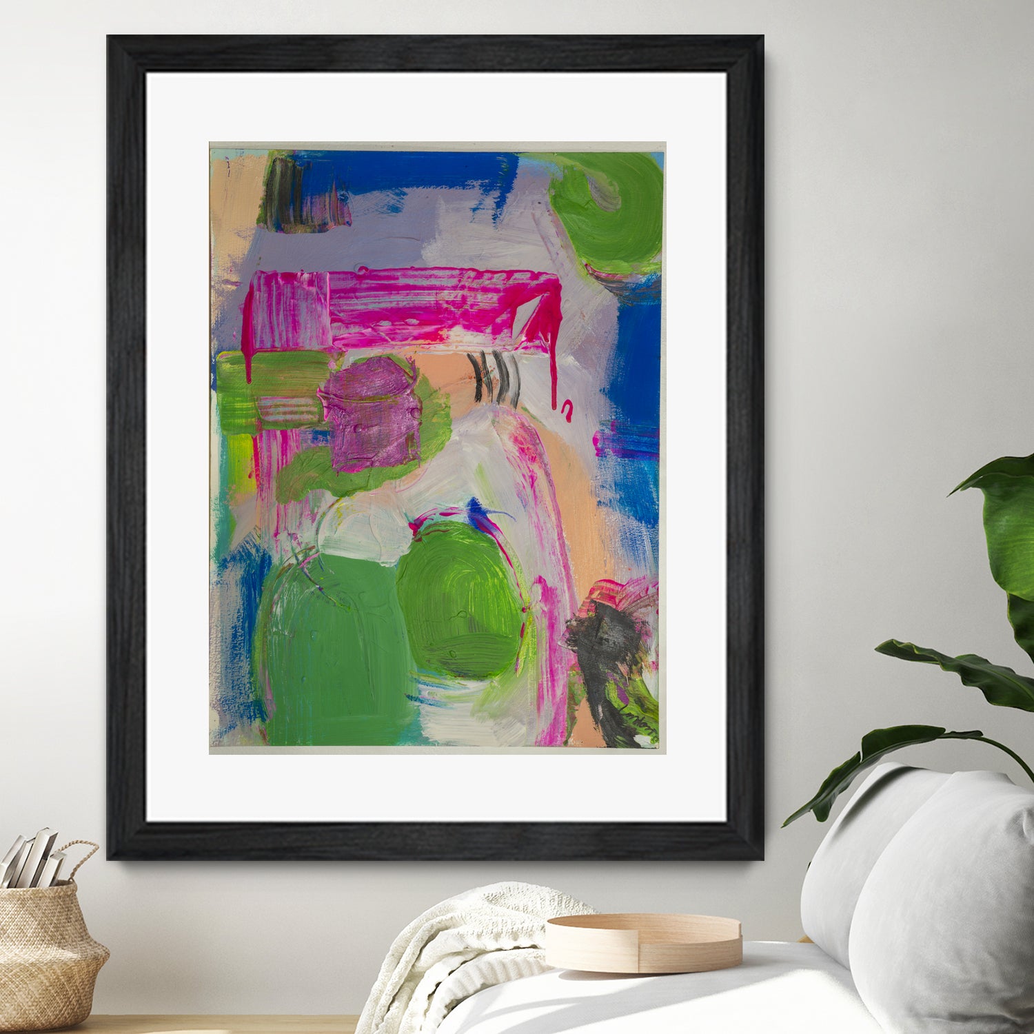 Spring is Sprung by Janet London on GIANT ART - pink abstract