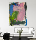 Echoes of Spring by Janet London on GIANT ART - blue abstract