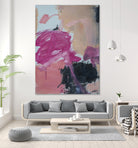 Pink Meltdown by Janet London on GIANT ART - black abstract