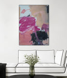 Pink Meltdown by Janet London on GIANT ART - black abstract