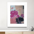 Pink Meltdown by Janet London on GIANT ART - black abstract