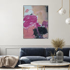 Pink Meltdown by Janet London on GIANT ART - black abstract