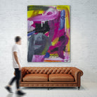 The Madness of Love by Janet London on GIANT ART - fluo pink abstract