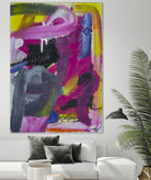 The Madness of Love by Janet London on GIANT ART - fluo pink abstract