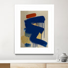 Blue and Orange No 1 by Janet London on GIANT ART - blue abstract