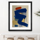 Blue and Orange No 1 by Janet London on GIANT ART - blue abstract