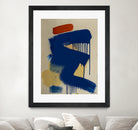 Blue and Orange No 1 by Janet London on GIANT ART - blue abstract