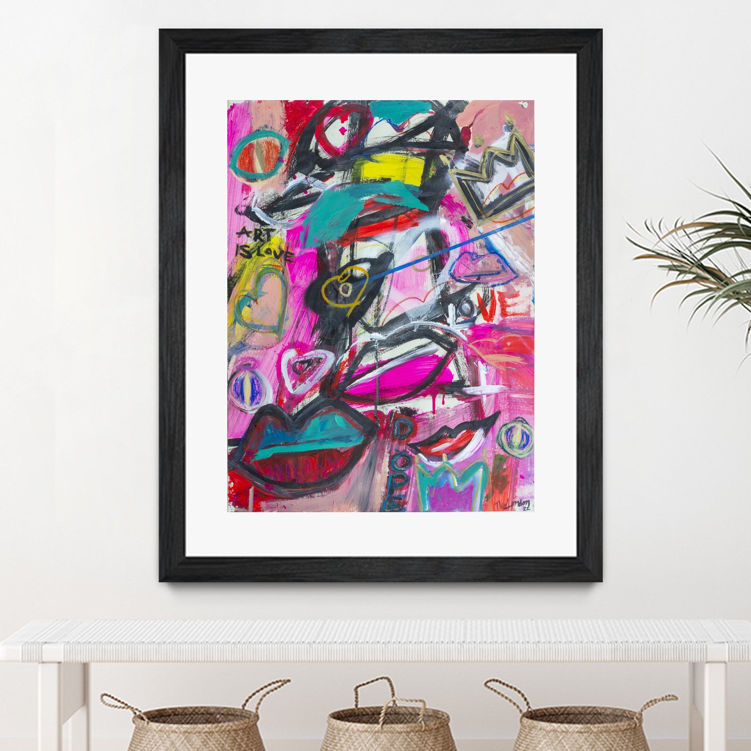 Art is Love by Janet London on GIANT ART - pink abstract