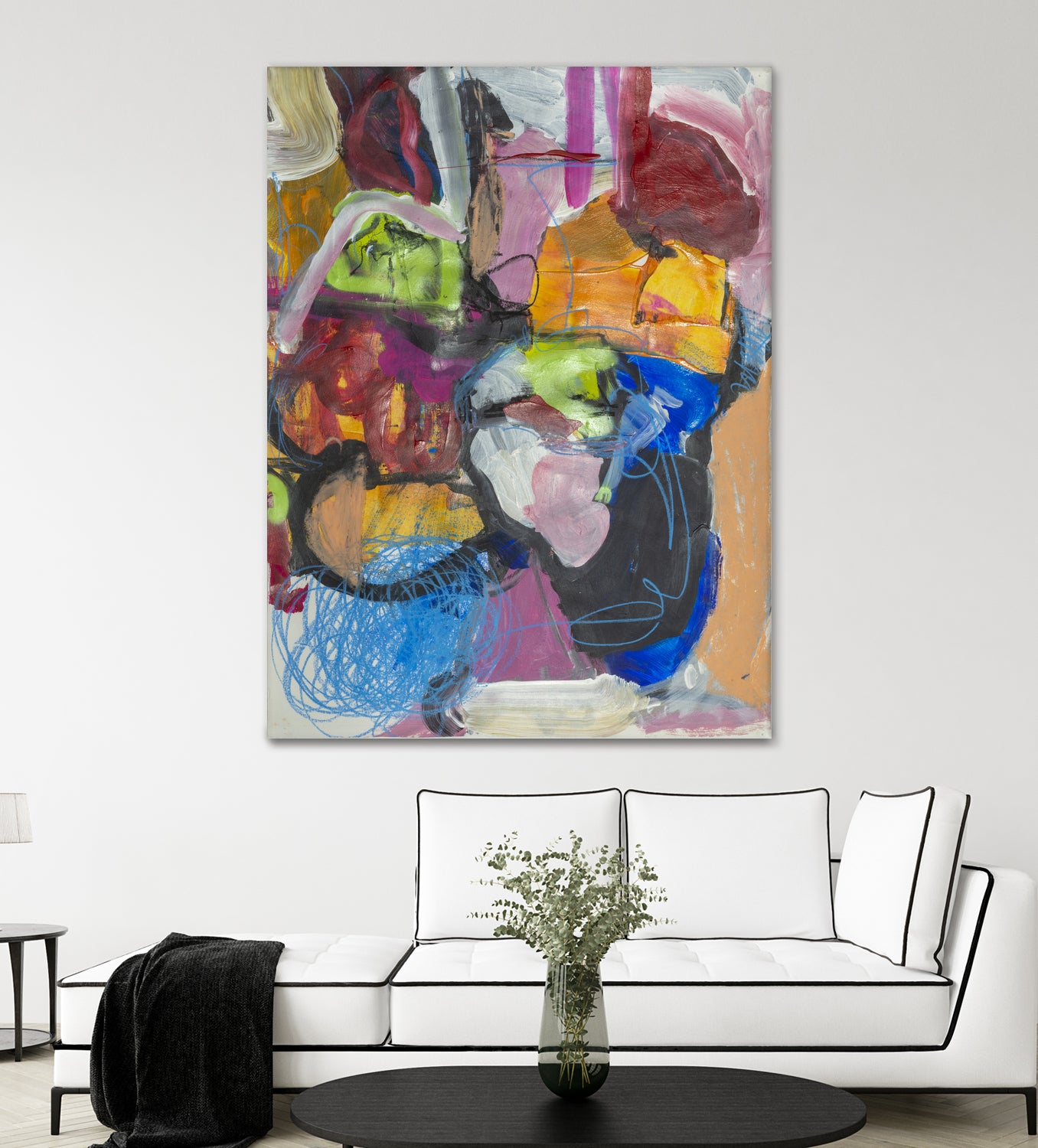 Landscape of Love by Janet London on GIANT ART - multi colours abstract