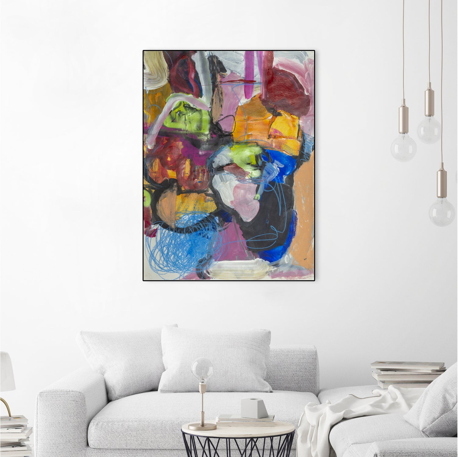 Landscape of Love by Janet London on GIANT ART - multi colours abstract