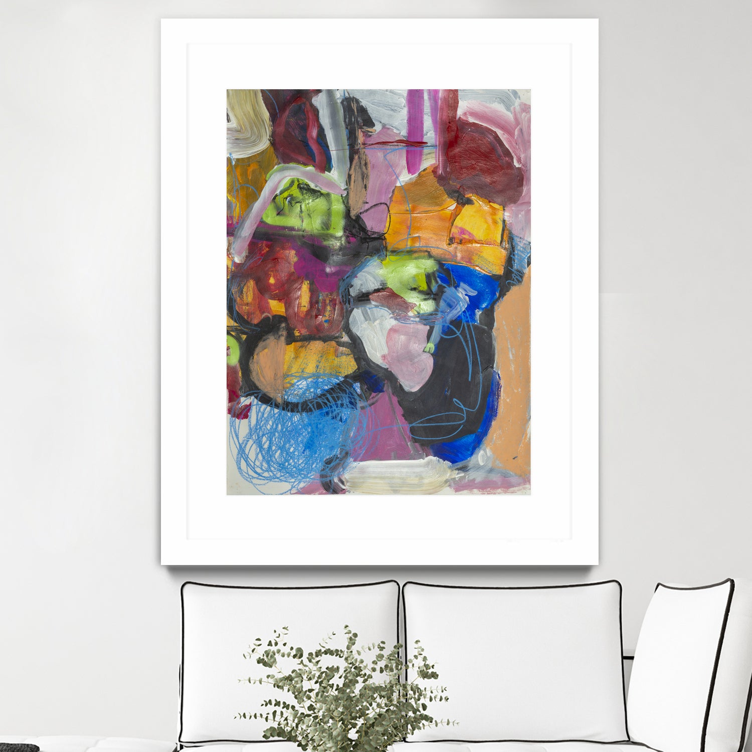 Landscape of Love by Janet London on GIANT ART - multi colours abstract