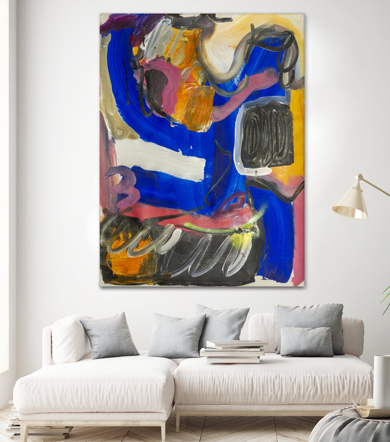 It All Leads Here by Janet London on GIANT ART - blue abstract