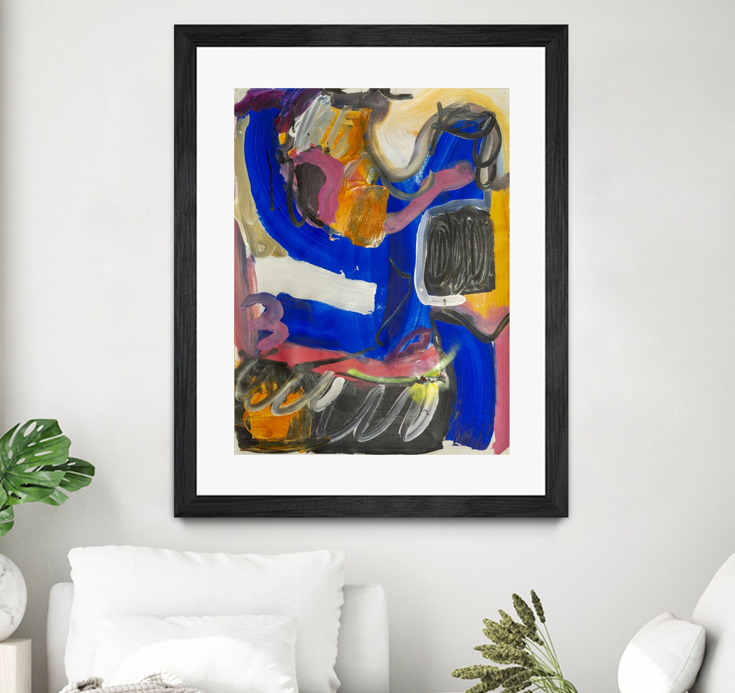 It All Leads Here by Janet London on GIANT ART - blue abstract