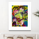 Festive Majesty by Janet London on GIANT ART - fluo yellow abstract