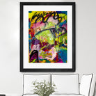 Festive Majesty by Janet London on GIANT ART - fluo yellow abstract