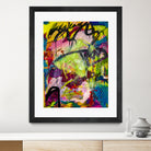 Festive Majesty by Janet London on GIANT ART - fluo yellow abstract