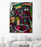 All Eyes On You by Janet London on GIANT ART - pink abstract