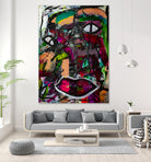 All Eyes On You by Janet London on GIANT ART - pink abstract