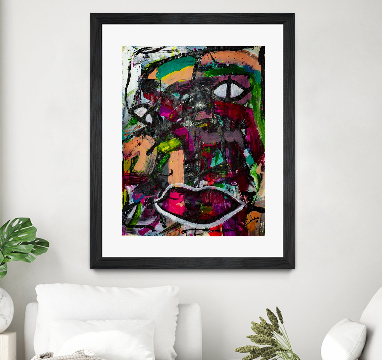 All Eyes On You by Janet London on GIANT ART - pink abstract