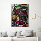 All Eyes On You by Janet London on GIANT ART - pink abstract