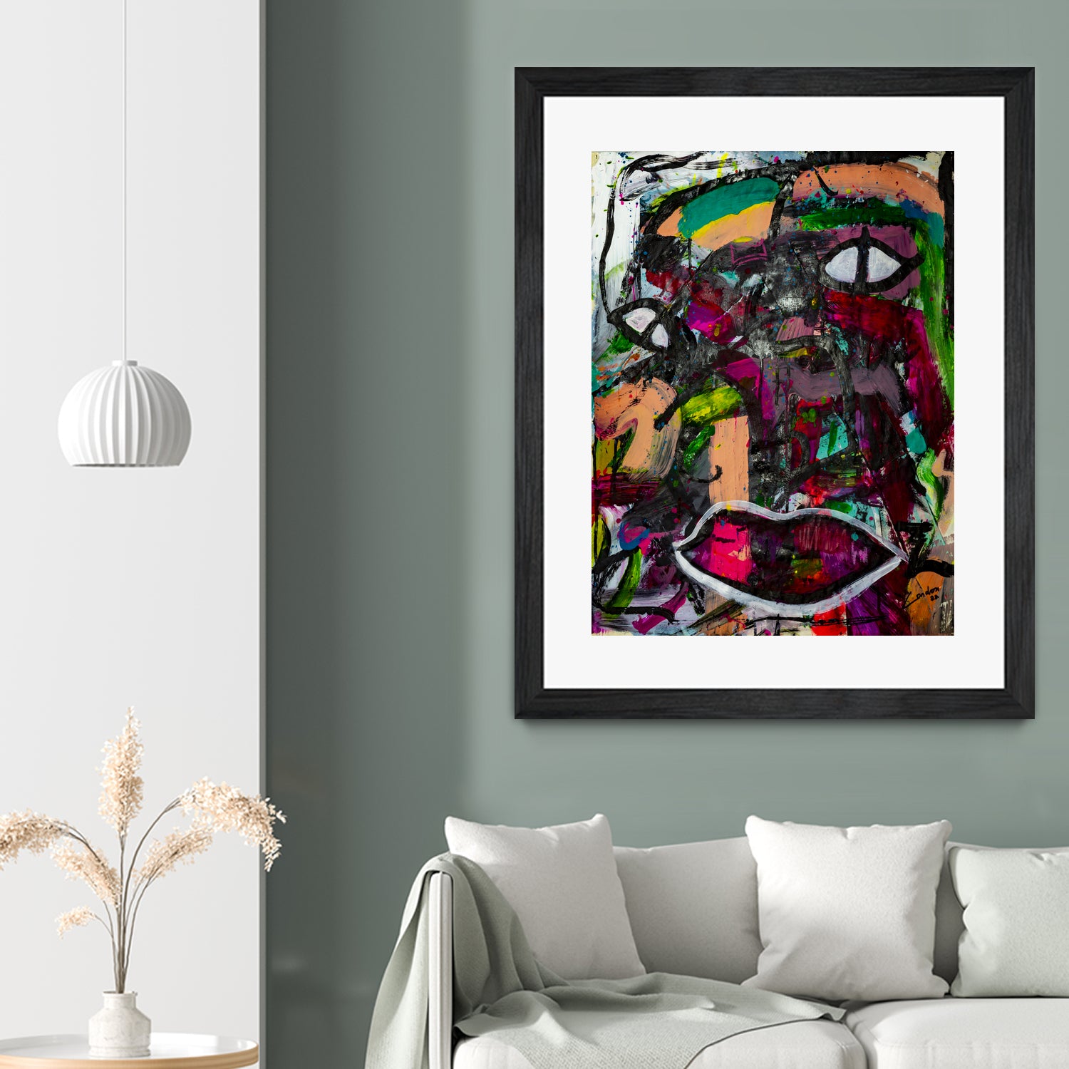 All Eyes On You by Janet London on GIANT ART - pink abstract