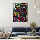 All Eyes On You by Janet London on GIANT ART - pink abstract