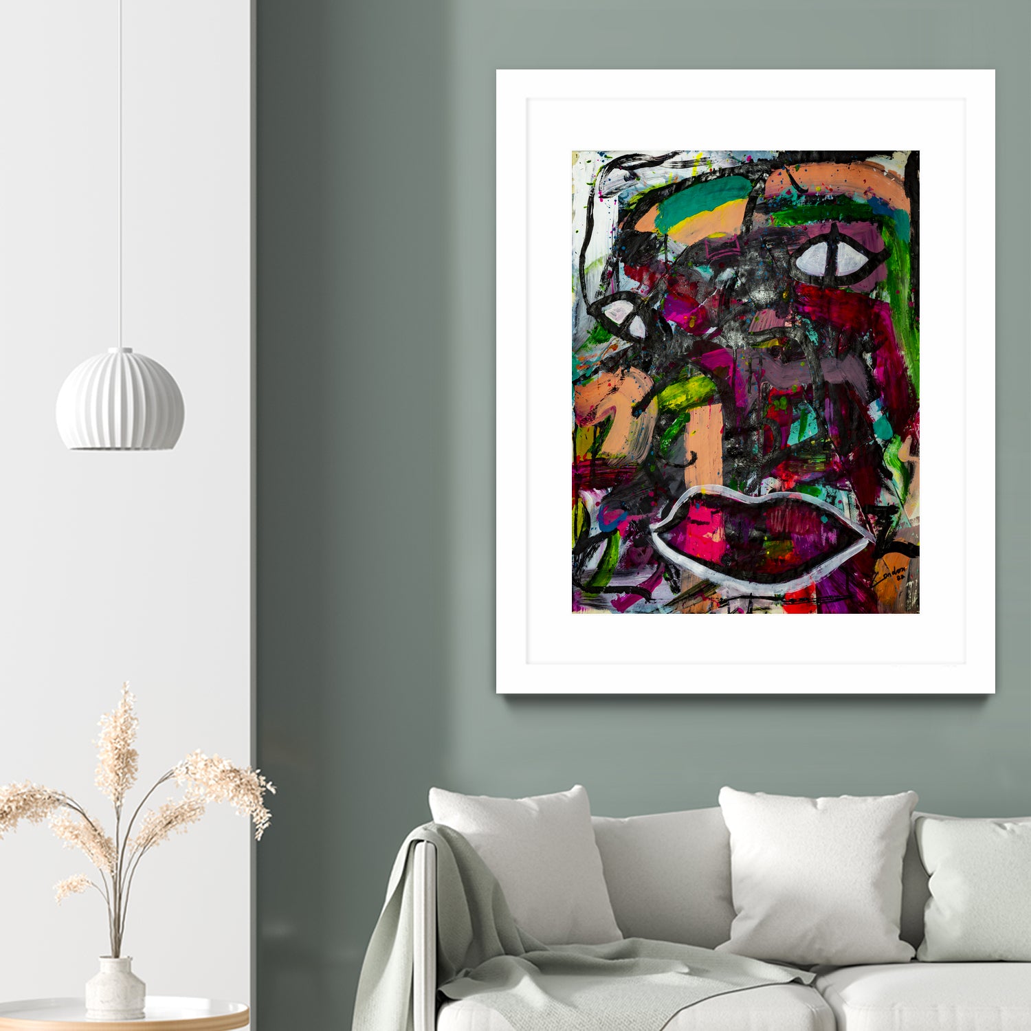 All Eyes On You by Janet London on GIANT ART - pink abstract