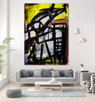 The Helicopter Comes Home by Janet London on GIANT ART - black abstract