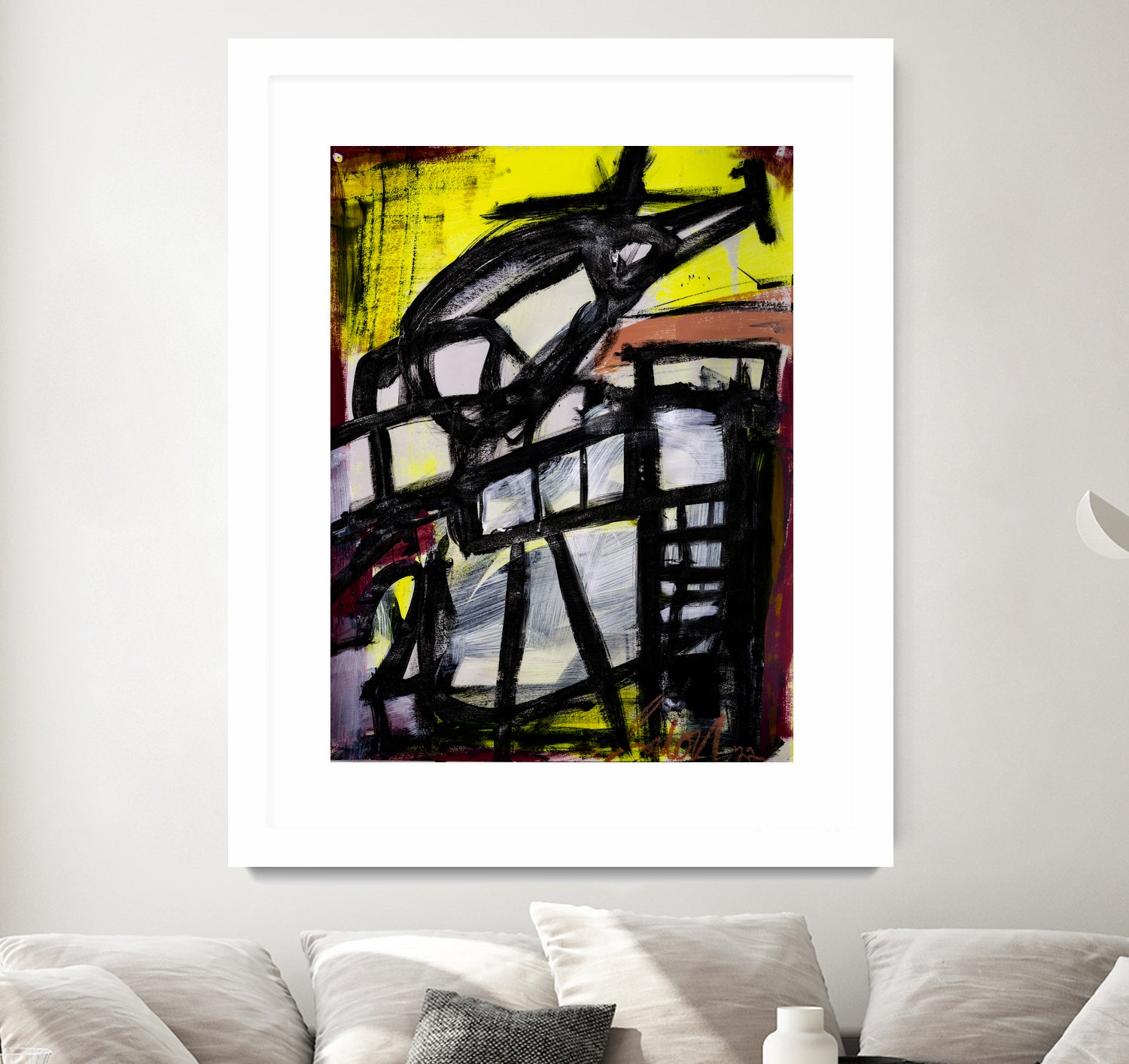 The Helicopter Comes Home by Janet London on GIANT ART - black abstract