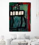 The Helicopter Comes Home No 2 by Janet London on GIANT ART - black abstract