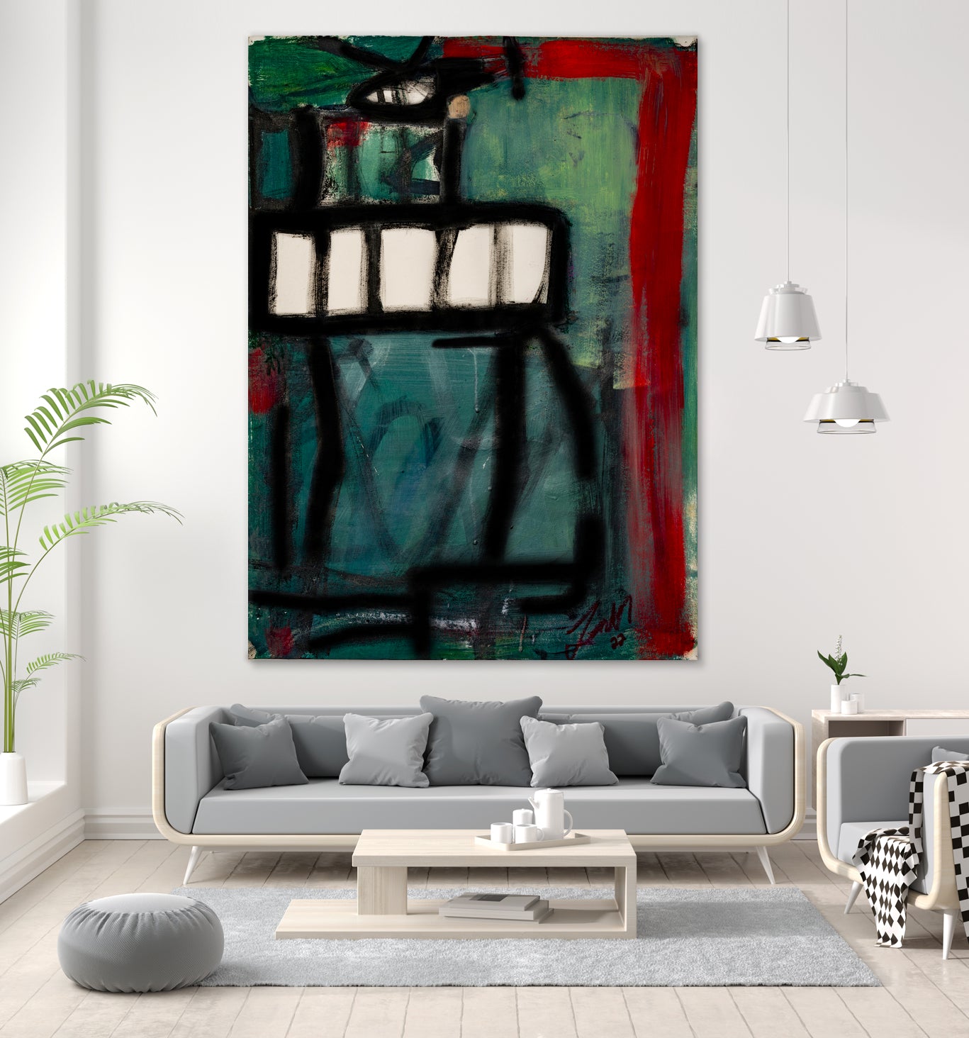 The Helicopter Comes Home No 2 by Janet London on GIANT ART - black abstract