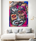 The Lips of Love by Janet London on GIANT ART - pink abstract