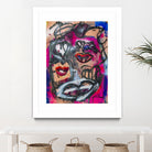 The Lips of Love by Janet London on GIANT ART - pink abstract