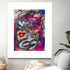 The Lips of Love by Janet London on GIANT ART - pink abstract