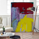 Red and Yellow Collide by Janet London on GIANT ART - yellow abstract