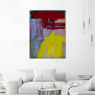 Red and Yellow Collide by Janet London on GIANT ART - yellow abstract