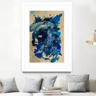 Feel the Ocean`s Power No 1 by Janet London on GIANT ART - blue abstract