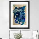 Feel the Ocean`s Power No 1 by Janet London on GIANT ART - blue abstract