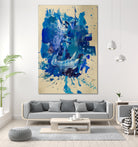 Feel the Ocean`s Power No 2 by Janet London on GIANT ART - blue abstract